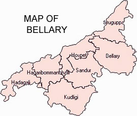 Bellary Taluk Map