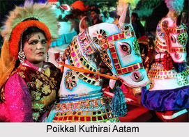 Poikkal Kuthirai Aatam Dance, Tamil Nadu