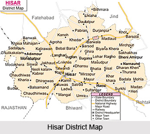 hisar district was the largest district in haryana till its ...