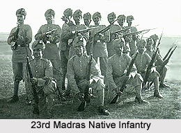23rd Madras Native Infantry, Madras Army