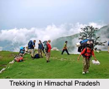 Trekking In Himalayan Mountain Range, Adventure Sport in India