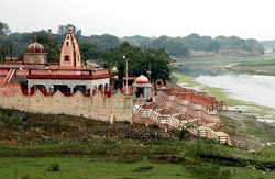 Bela Bhawani on the bank of the river Sai