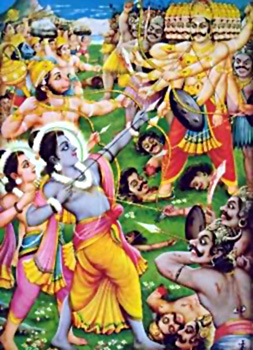 Death of Ravana, Yuddha Kanda, Ramayana