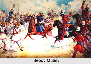 Siege of Delhi, Indian Sepoy Mutiny, 1857