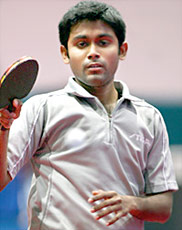 Subhajit Saha the Arjuna Awardees in Table Tennis 2007