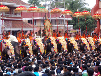 Trichur Pooram Festivals of Vaikom Shiva Temple, Vaikom Temple
