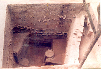 Excavated Site with exposed Structure &amp; Ring well at Poompuhar, Tamil Nadu