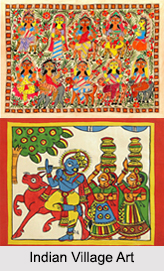 Indian Village Art