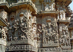 Hoysaleswar Temple Wall Sculpture