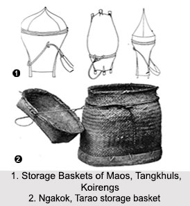 Storage Baskets used by Tribes of Manipur