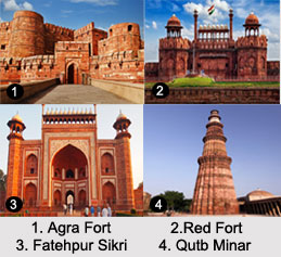 World Heritage Monuments in North India, Indian Monuments
