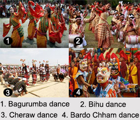 Northeast Indian Dances, Indian Dances