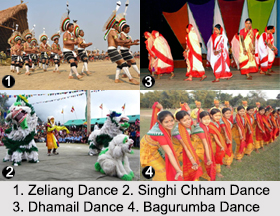 Folk Dances of North East India, Indian Dances