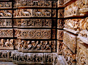 Walls Sculpture Of Lakshmi Narasimha Temple, Nuggehalli, Hoysala Sculpture