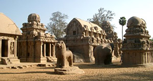 Sculptures in Mamallapuram