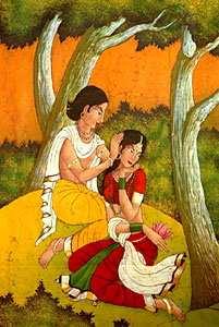 Nala, King Of Nishada And Damayanti, daughter of the king of Berar