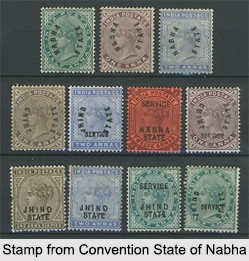 Postal History of Indian States, Indian Postal Services