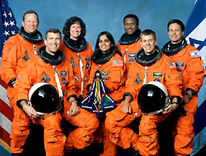seven member of the space shuttle columbia