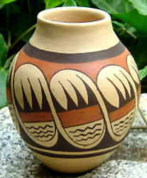 Pot Decoration of Indian Tribal Paintings