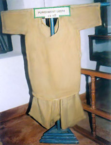 Punishment Dress given to prisoners -  Cellular Jail. Andaman And Nicobar Islands