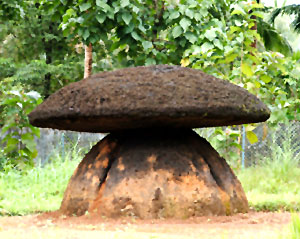Umbrella stone, Mangadu , Archaeological Site in India