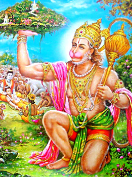 Hanuman Brings Sanjeevani Buti, Yuddha Kanda, Ramayana