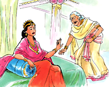 Manthara reminded Kaikeyi