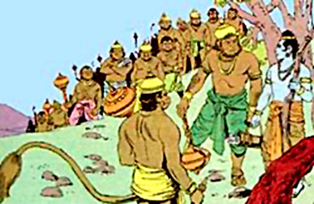 Meeting of Rama and Sugriva, Kishkindha Kanda, Ramayana