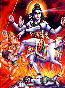 Tandava dance of Lord Shiva