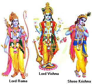Origin of Vaishnavism - Besides Vishnu, Vaishnavites also worship His associated avatars, chiefly Lords Rama and Krishna, who are conceived as the original and supreme God