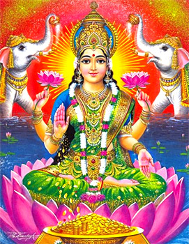 Origin of Goddess Kamala relates her to Sri or to Goddess Laxmi