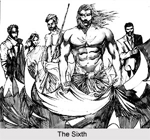 The Sixth, Characters in Indian Comics Series