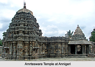 Amrteswara Temple at Anniger - Miniature Towers, Western Chalukya Sculptures