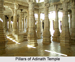 Pillars of Adinatha Temple, Ranakpur