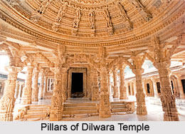 Pillars of Dilwara Temple