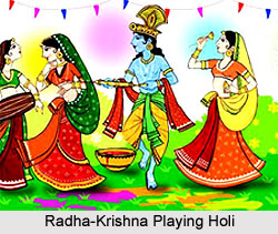 Radha Krishna Playing Holi
