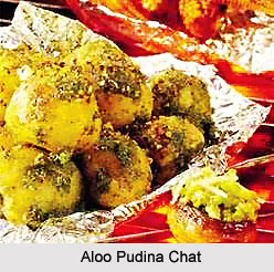 Aloo Pudina Chat, Indian Snacks