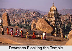 Devotees Flocking the Temple