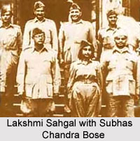 Lakshmi Sahgal with Subhas Chandra Bose