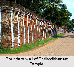 Boundary wall of Thrikodithanam Temple