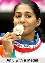 Anju Bobby George with Bronze Medal