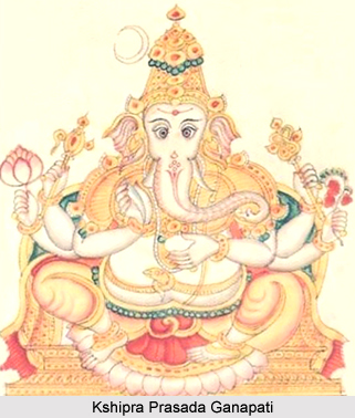 Kshipra Prasada Ganapati, Form of Lord Ganesha
