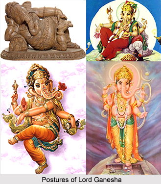 Postures of Lord Ganesha