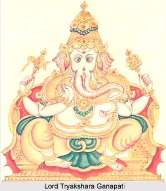 Tryakshara Ganapati, Form of Lord Ganesha