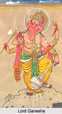 Worship of Lord Ganesha by Asuras