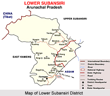 Geography of Lower Subansiri District