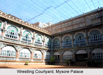 Wrestling Courtyard, Mysore Palace