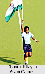 Dhanraj Pillay in Asian Games, Busan, 2002