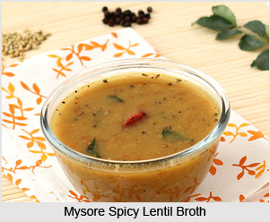 Mysore Spicy Lentil Broth, Indian Soups