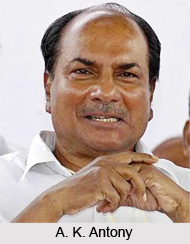 A.K. Antony, Indian Defence Minister